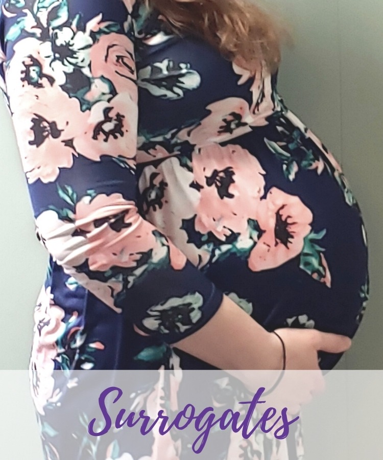 Pregnant surrogate belly